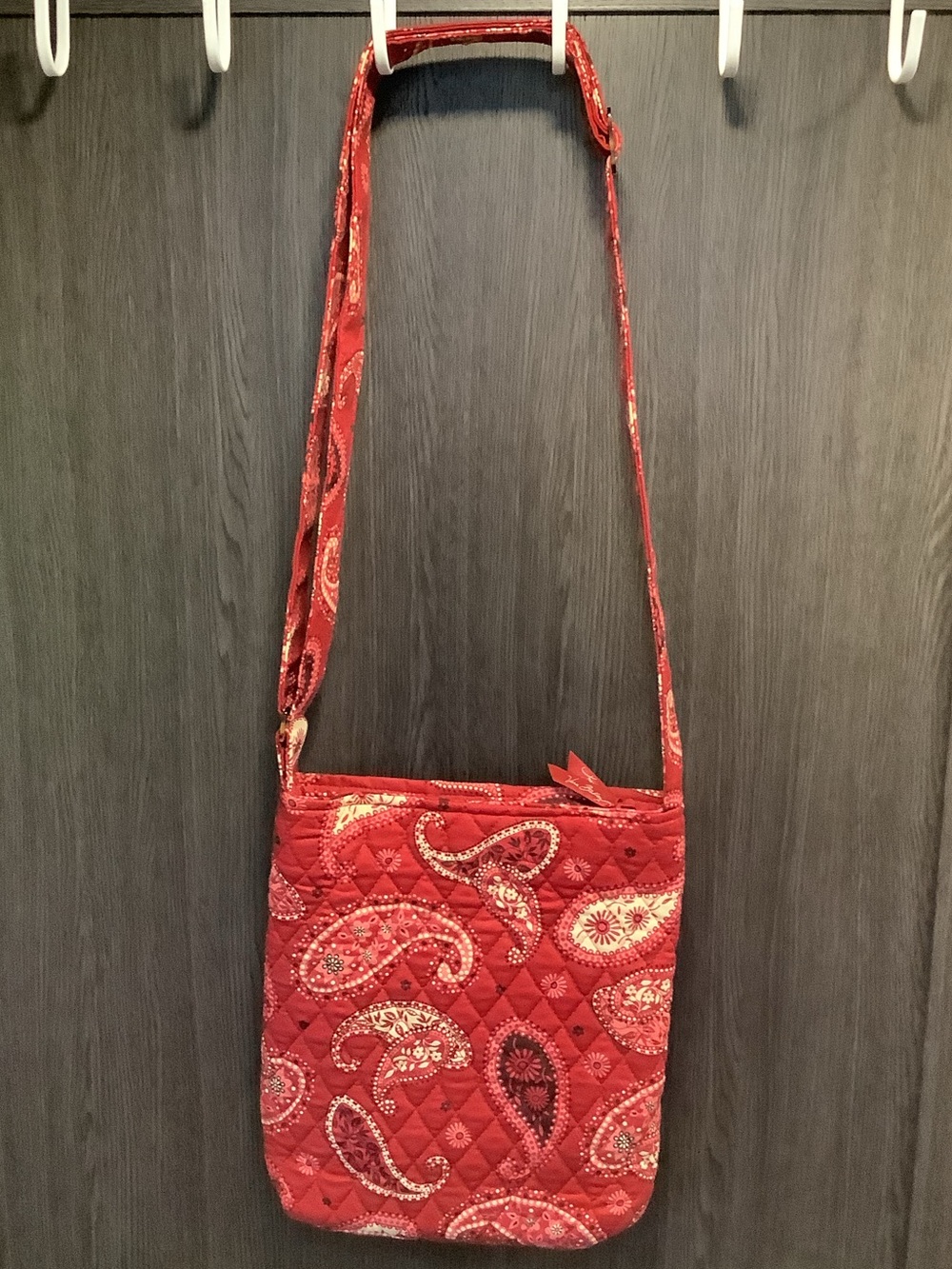Vera Bradley red paisley crossbody